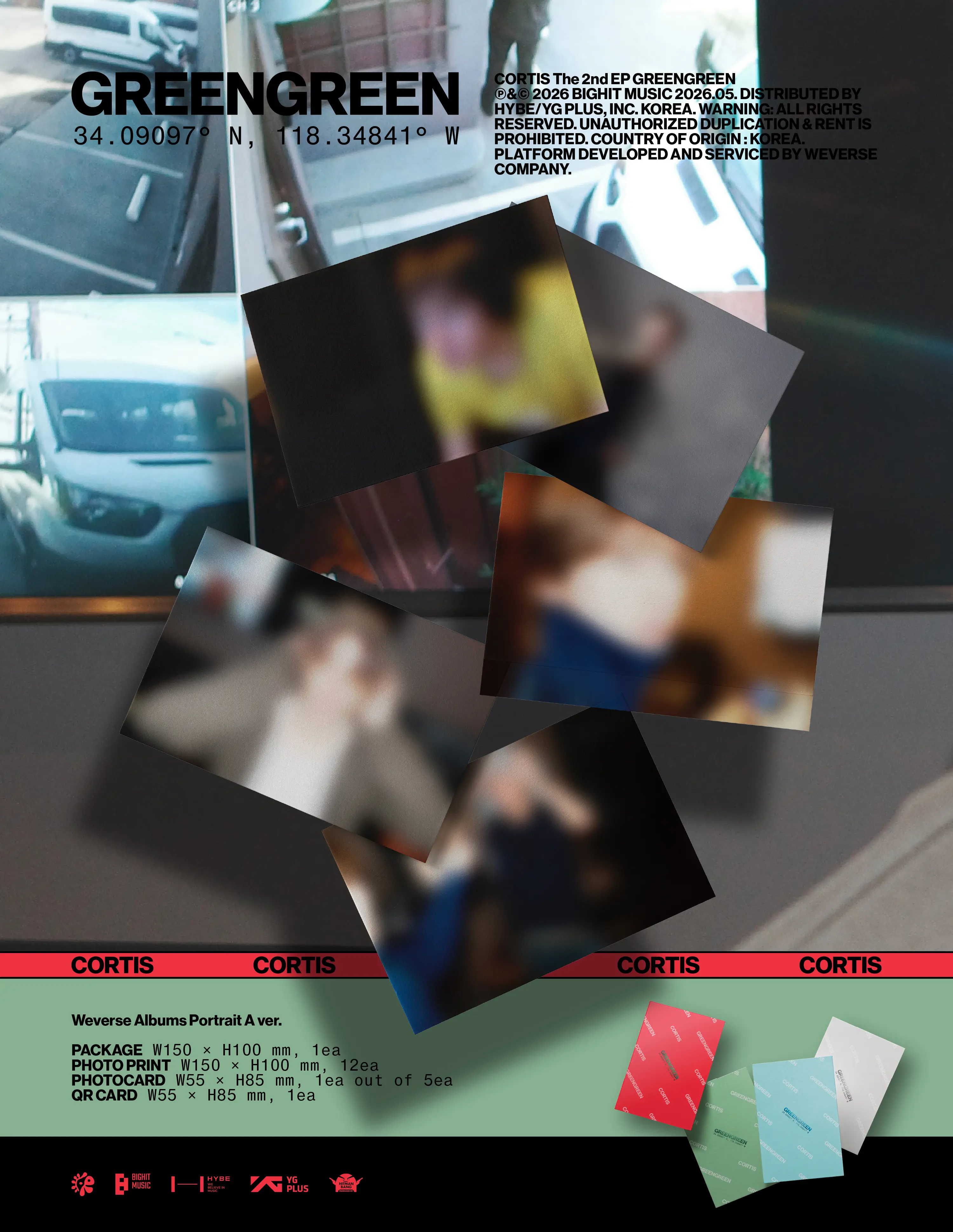 CORTIS GREENGREEN WEVERSE ALBUMS Ver. RANDOM